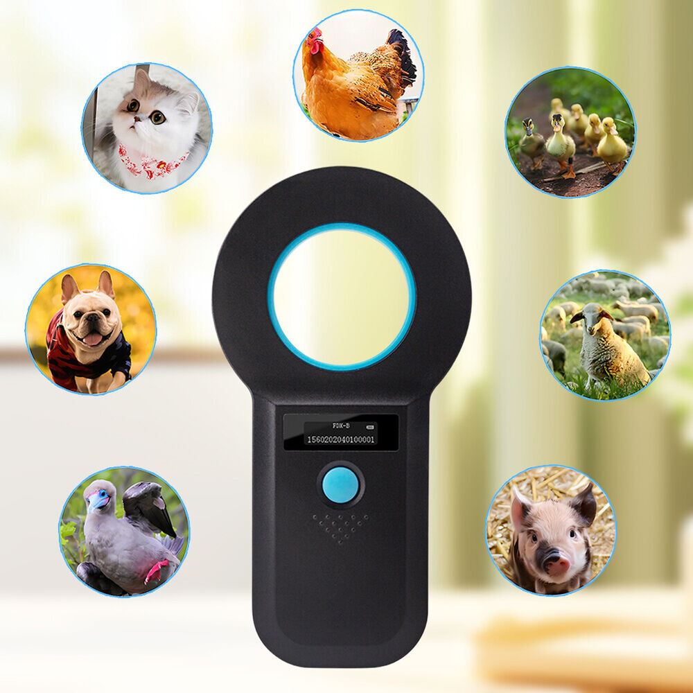 Handheld Pet Microchip Scanner Readers EMID FDX-B(ISO11784/85) Pet Tag Scanner