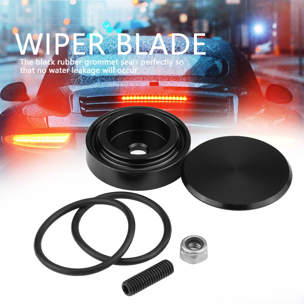 Window Wiper Delete Blockoff Rear Wiper Plug Leakage Free Black Durable For