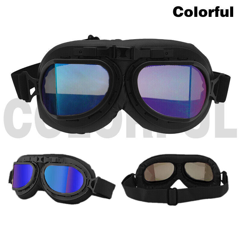 Retro Vintage Motorcycle Racing Goggles Motocross ATV Dirt Bike Off-road Eyewear