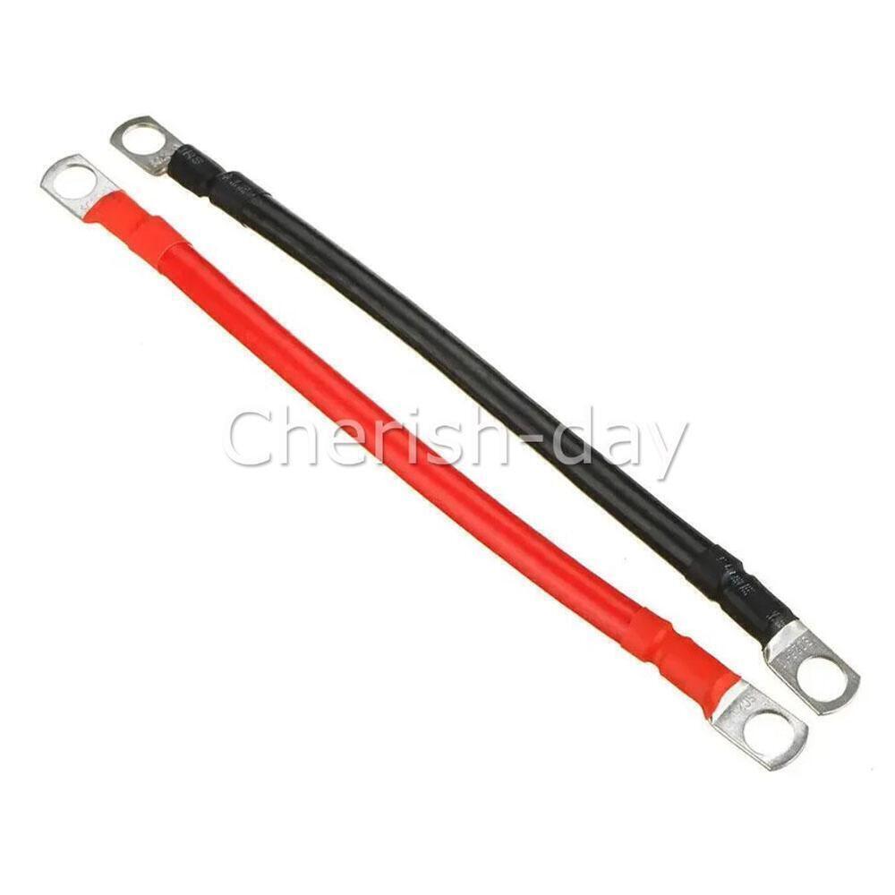 Battery Joiner Connector DC Lead Wire Cable & lugs 100A 12V 24V 30cm Red Black Z