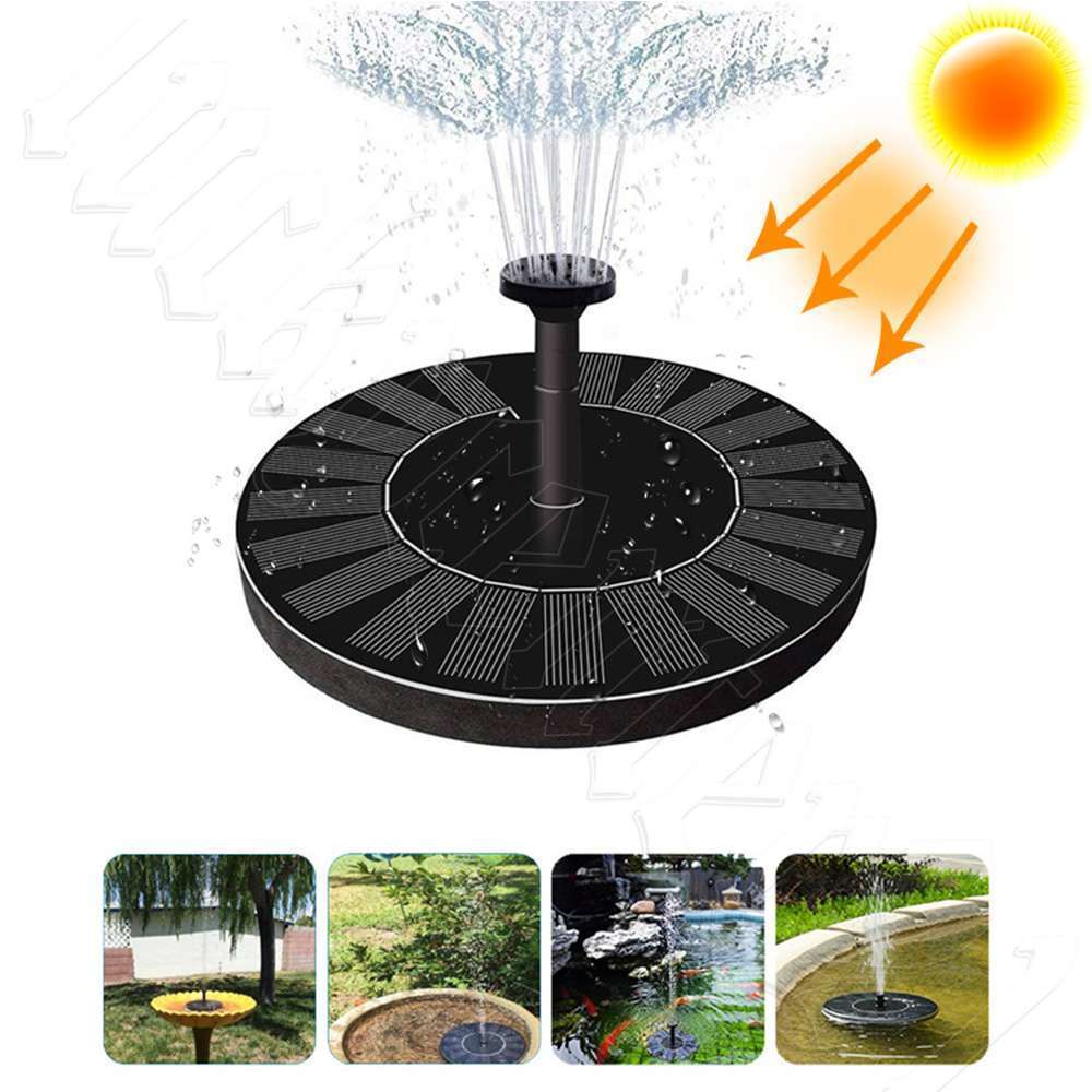 Solar Pond Pump Garden Water Fountain Pool Decoration Floating Powered Water