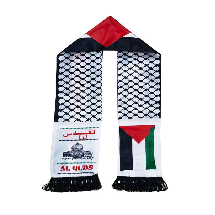 3PCS Palestine Flag Scarf Islamic Gift Keffiyeh Jerusalem Free Gaza AQSA