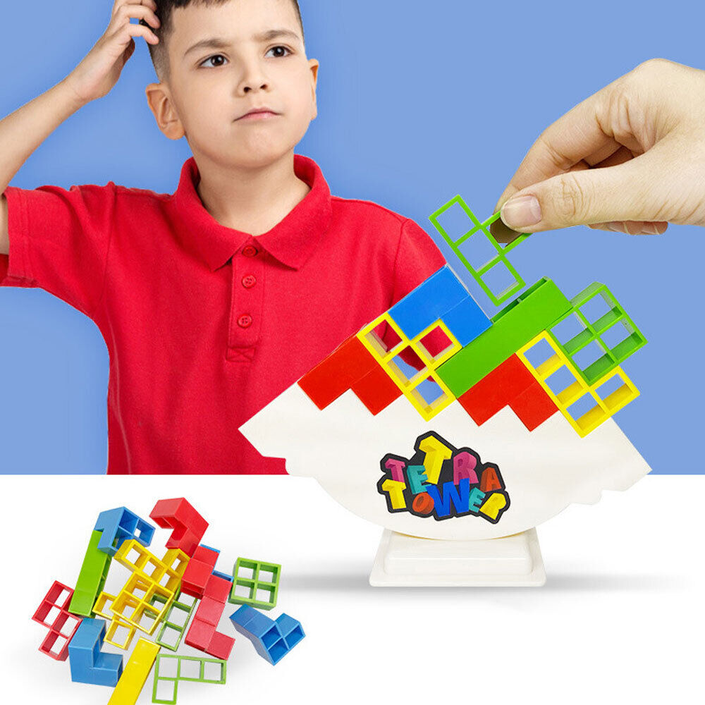 Tetra Tower Balancing Stacking Toys,Board Games for Kids & Adults Games #T