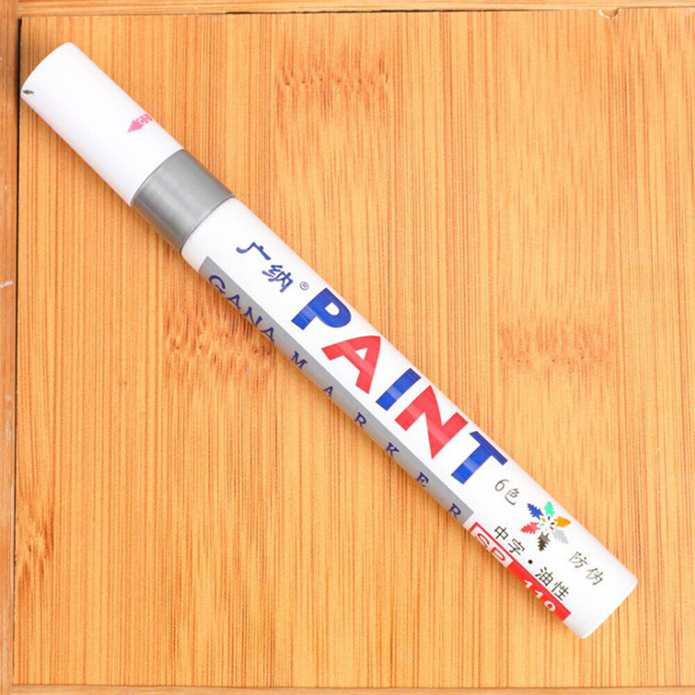 Waterproof Paint Pen Marker 12 Colours For Car Tyre Tire Metal Permanent Pen