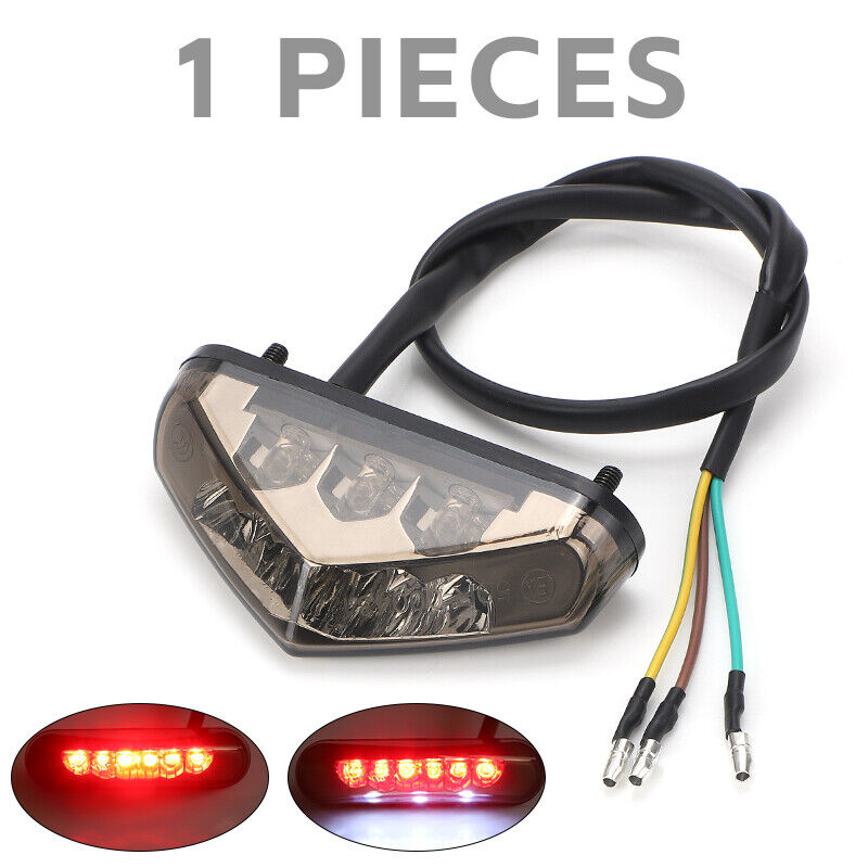 Motorcycle Mini Led Brake Tail Light License Plate Lamp 12V For Chopper Bobber