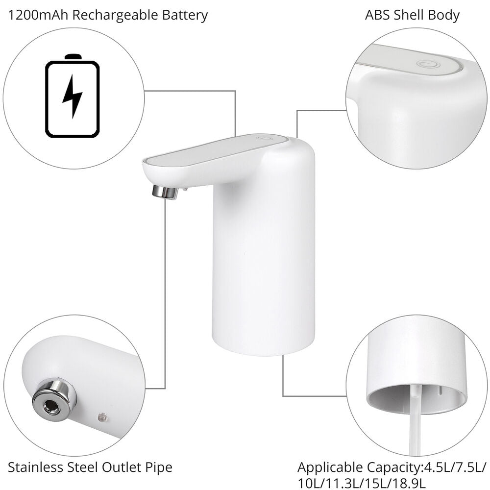 Automatic Water Pump Electric Drinking Water Dispenser Bottle Switch USB Charge