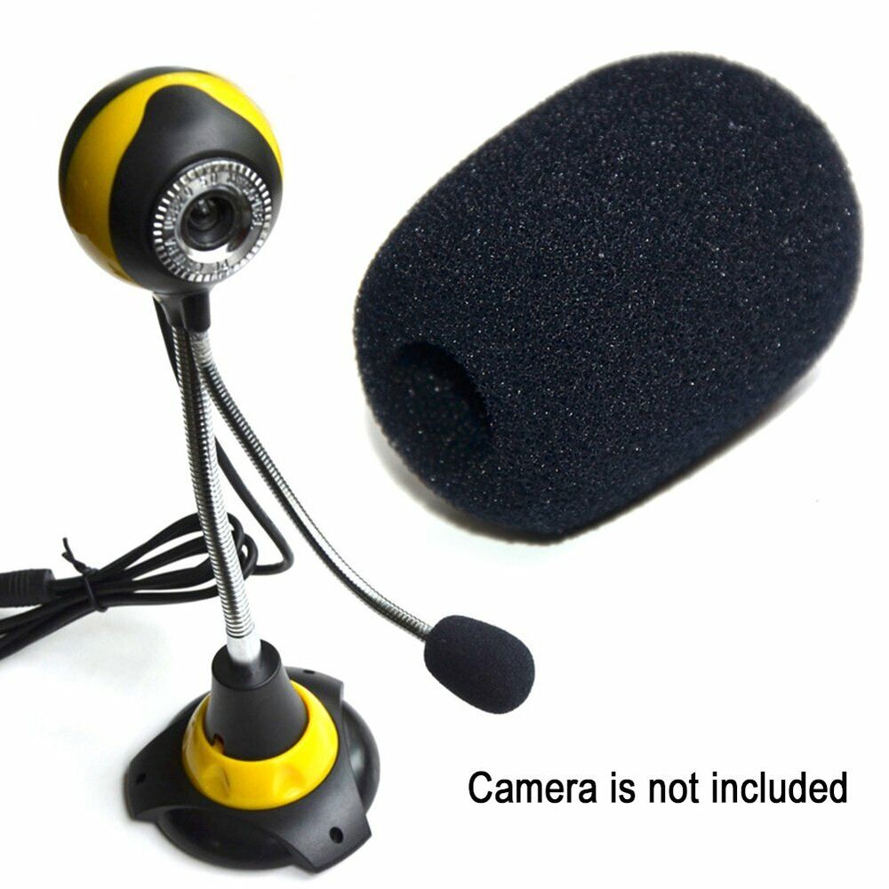 10 Pcs 30x20x8MM Mini Microphone Headset Windscreen Sponge Foam Mic Cover