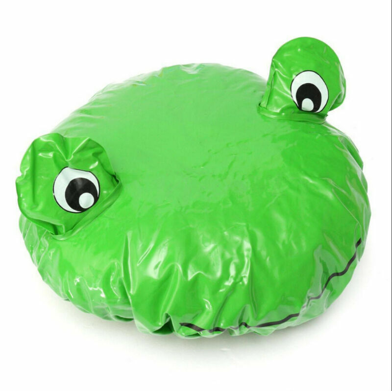 Funny Cartoon Animal Shower Cap Hat Bath Waterproof Kids Travel Hair Protector