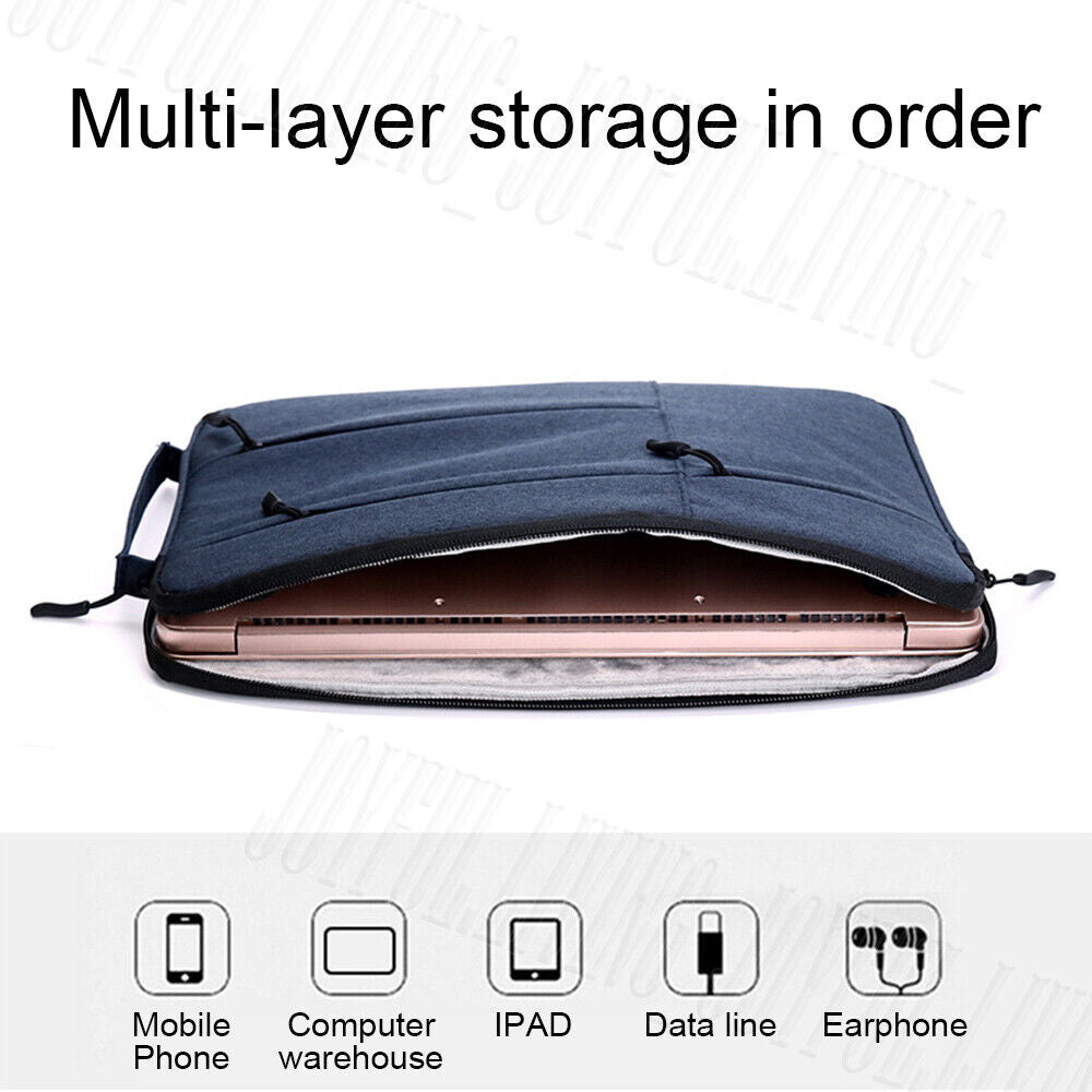 Waterproof Laptop Sleeve Carry Case Cover Bag MacBook Lenovo Dell HP 13" 15" 16"