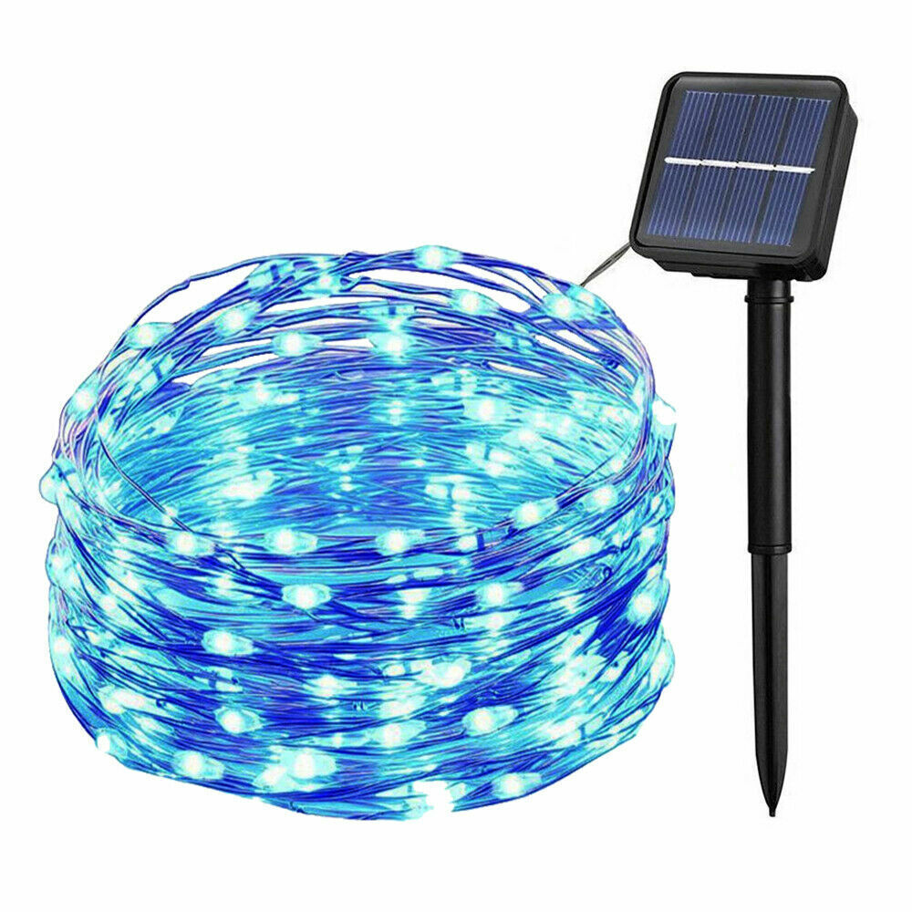 300 LED 30m/98ft Solar Powered String Lights Copper Wire Fairy Outdoor Garden