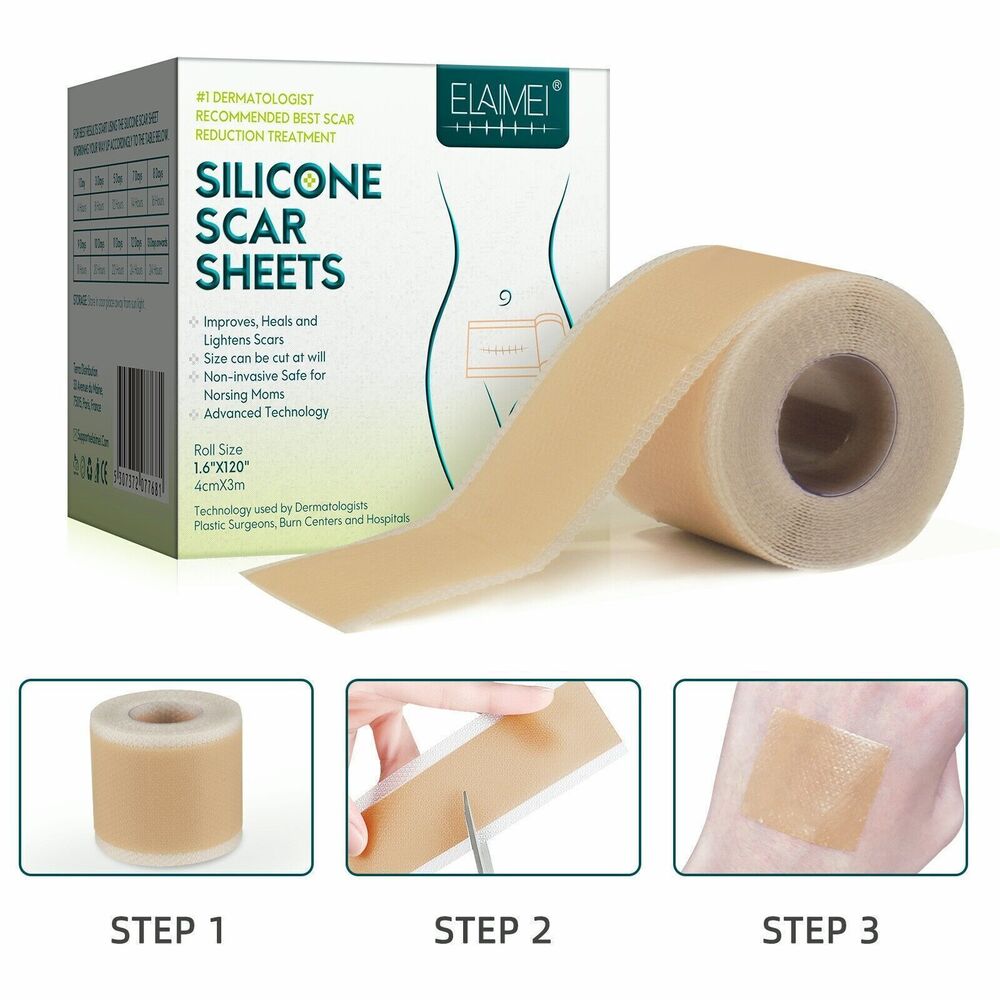 1.5M/Roll Silicone Gel Sheet Patch Scar Removal Wound Skin Repair Treatment Tape