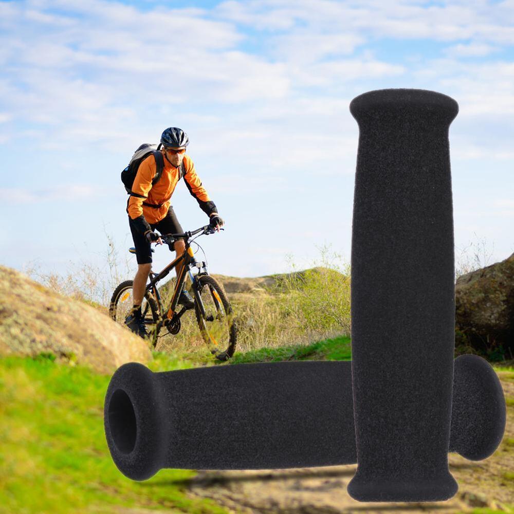1 Pair Soft Foam Sponge MTB Bike Cycle Bicycle Handlebar Bar Grips(Black)