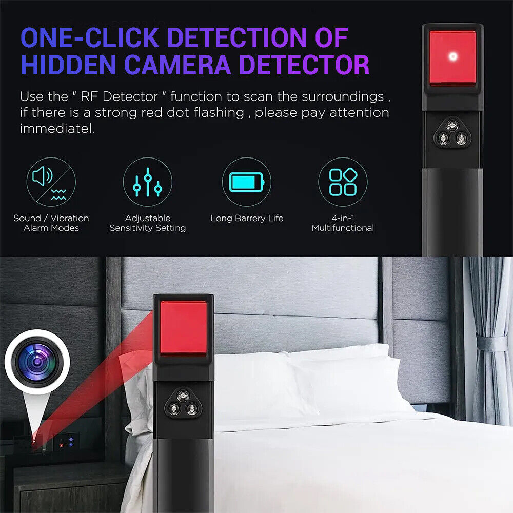 Hidden Camera Detector Bug Finder Anti Spy GPS Tracker Scanner