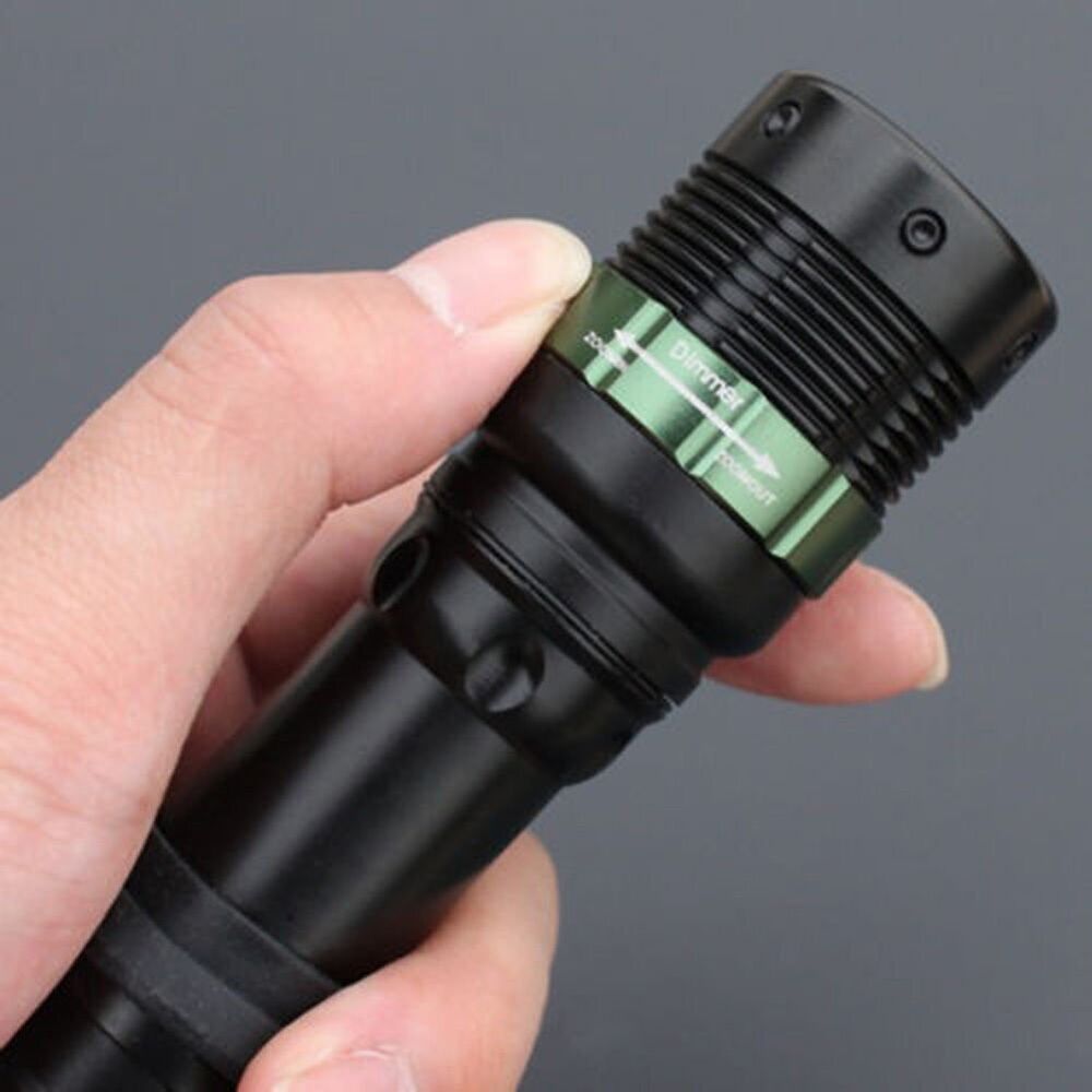 Q5 Tactical Military LED Flashlight Torch Zoom able 3 Mode AAA Lamp Torch Black