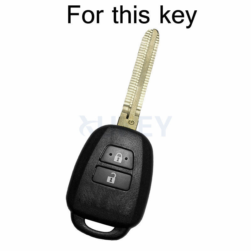 For Toyota Aqua Ractis/Vitz RAV4 Land Cruiser Silicone Remote Key Case Fob Cover