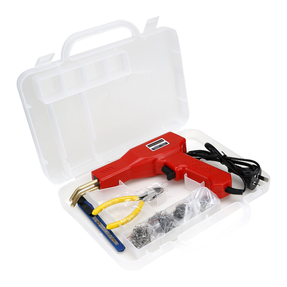 Handheld Welder Weld Plastic Repair Machine Crack Hot Stapler Garage Tools Red