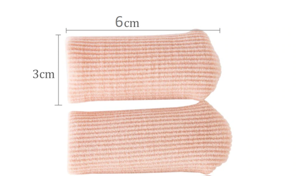 LARGE Foot Toe Fabric Bandage Finger Tube Gel Protector Feet Pain Relief