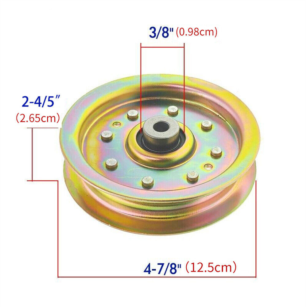 2x Flat Idler Pulley fits for 38/42/44/46/50/54" MTD Cub Cadet Mowers 756-04129B