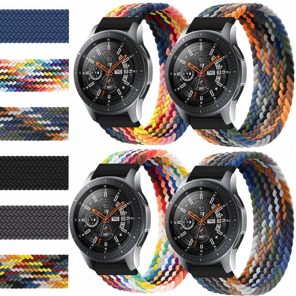 For Samsung Galaxy Watch 7 6 5 4 40 44mm Solo Loop Band Braided Elastic Strap