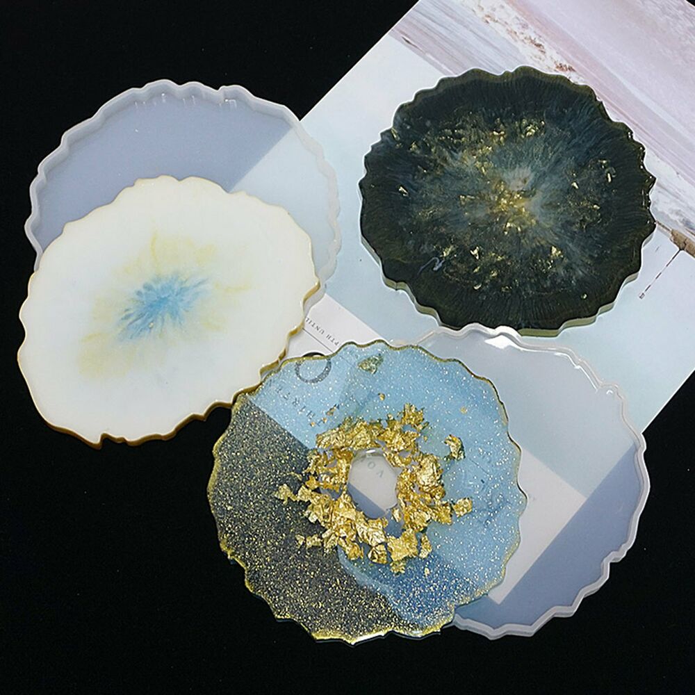 Silicone Geode Coaster Mold Resin Epoxy Casting Mould DIY Art Craft Accessori