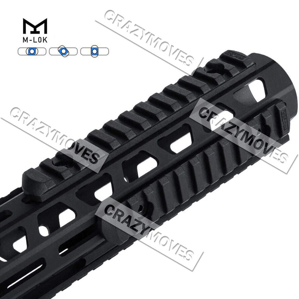 1 Set Rail Section M-Lok Weaver Picatinny Rail Adapter Extend Rail 13 Slot