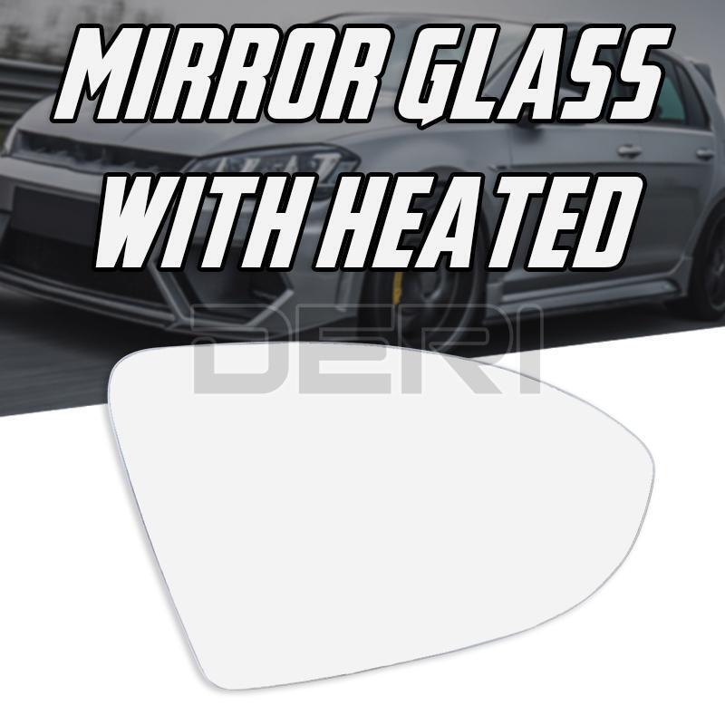 Right Side mirror glass for VW GOLF MK7 MK7.5 2013-2018 Heated Convex with Base