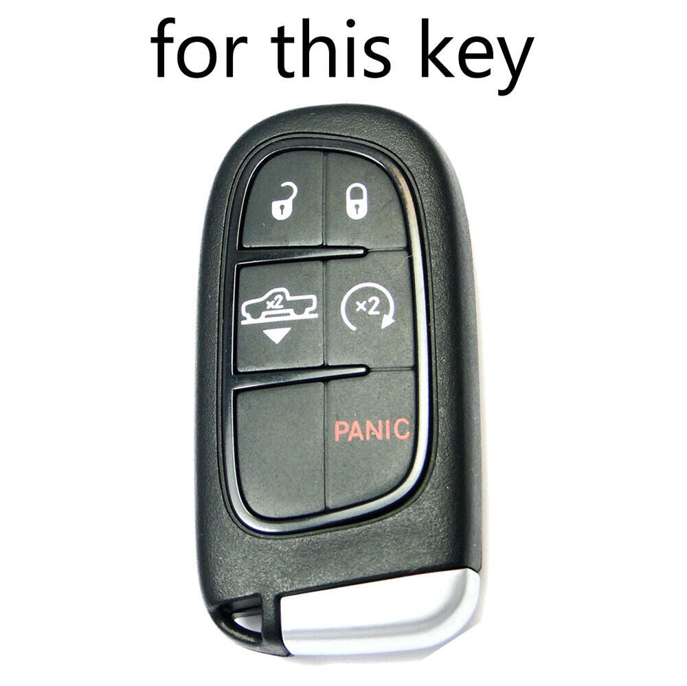 Silicone Remote Key Case Cover For Dodge Ram Journey / Jeep Grand Cherokee