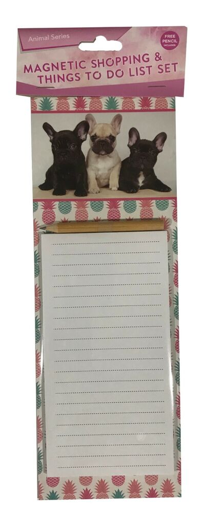 Magnetic Grocery Shopping List & To Do List Notes Notepad 40 Sheets with pencil