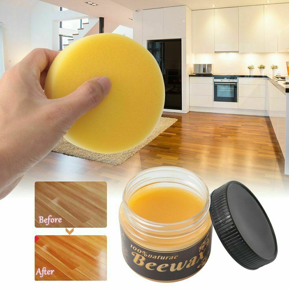 Natural Beeswax Home Wood Furniture Care Polishing Seasoning Bee Wax Traditional