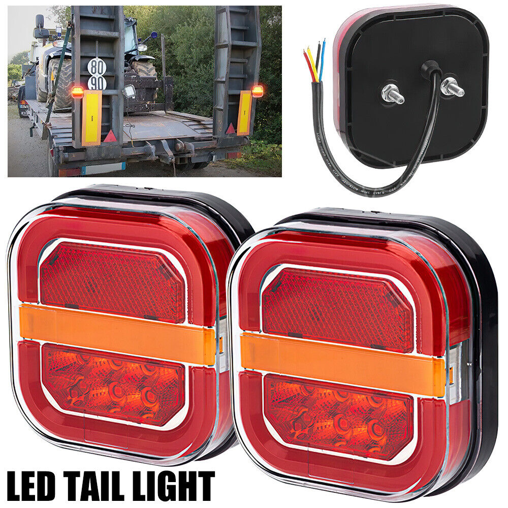 2x LED Tail Lights Stop Indicator Reverse 12V Ute Trailer Caravan Truck Boat