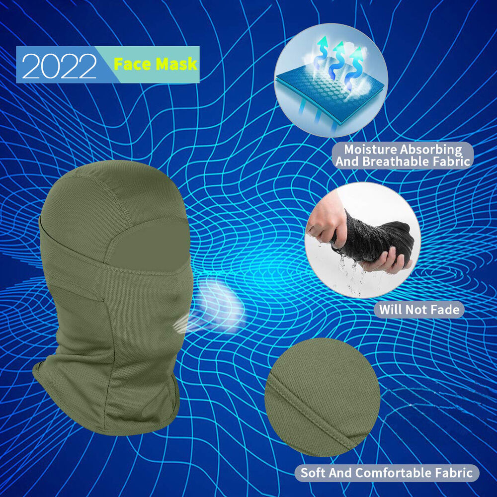 Balaclava Face Mask UV Protection for Men Women Ski Motorcycle Running Riding