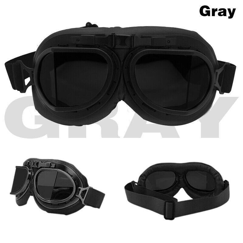 Retro Vintage Motorcycle Racing Goggles Motocross ATV Dirt Bike Off-road Eyewear