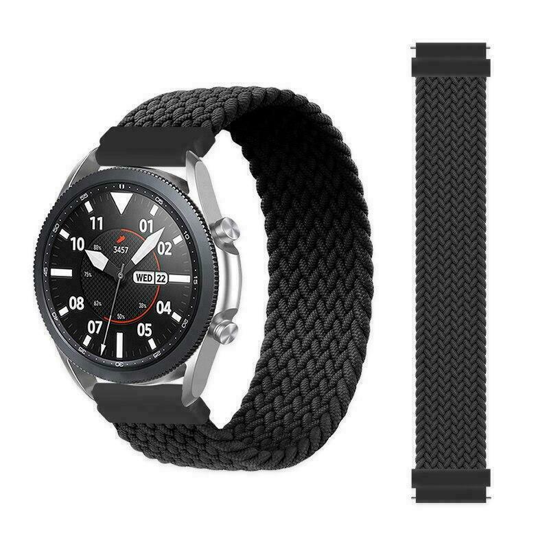 For Samsung Galaxy Watch 7 6 5 4 40 44mm Solo Loop Band Braided Elastic Strap