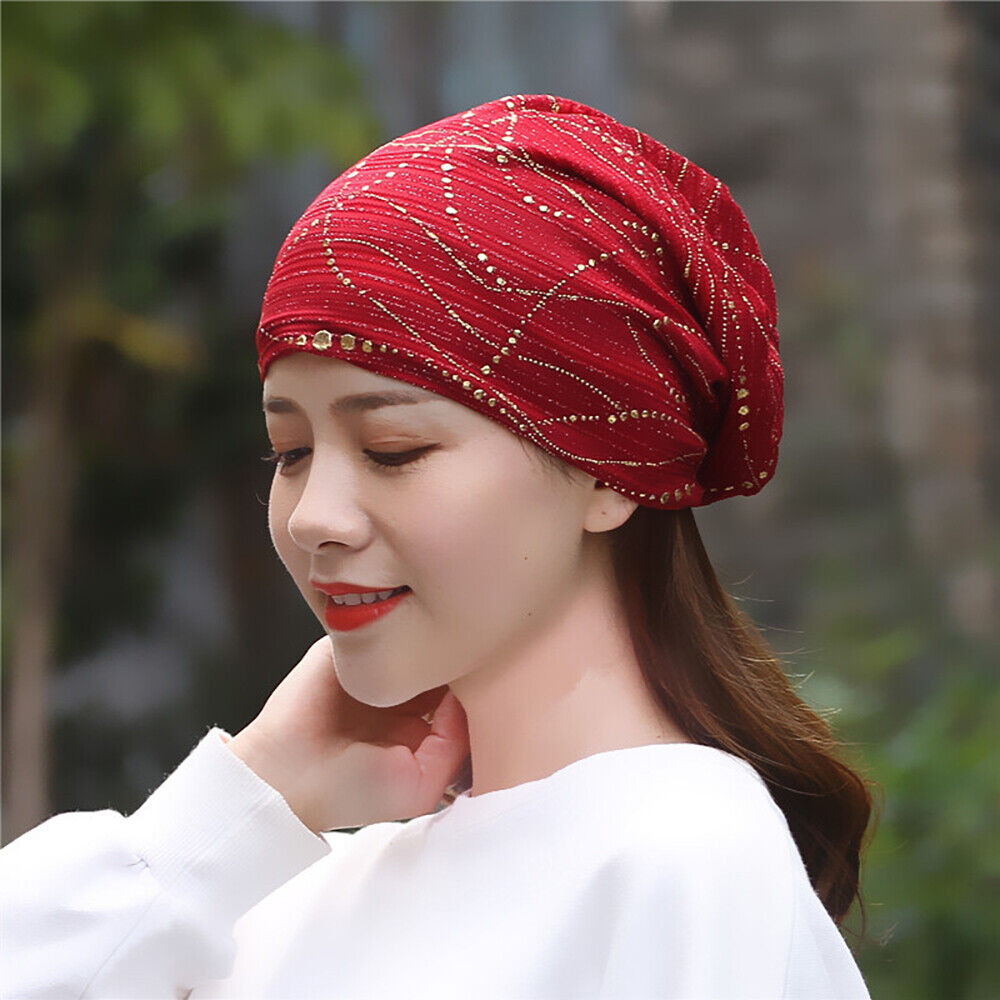 Hat Beanies Women Head Scarf Chemo Wraps Caps Headwear Scarves Turban