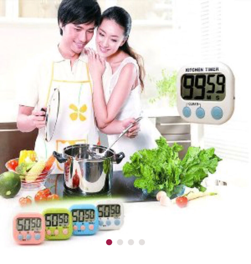 LARGE DIGITAL CLOCK COUNT DOWN TIMER MAGNETIC STICK COOK ALARM KITCHEN SPORT LCD