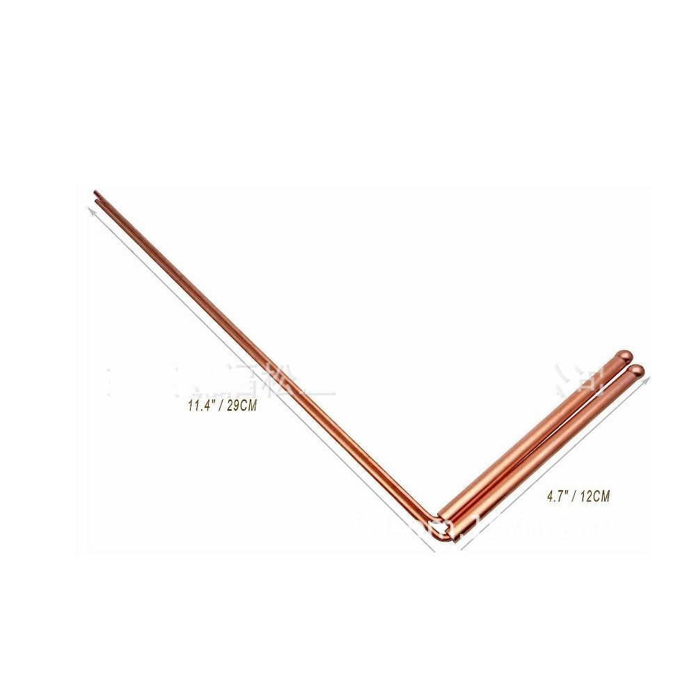 2PCS 99.9% Copper Dowsing rods Pure Copper Divining Rods Ghost Hunting