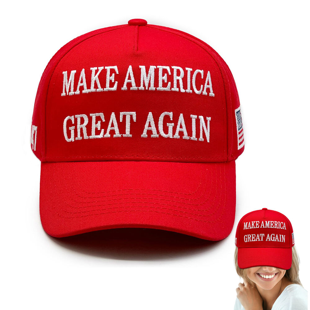 USA MAGA Make America Great Again Hat Donald-Trump Caps Outdoor Red