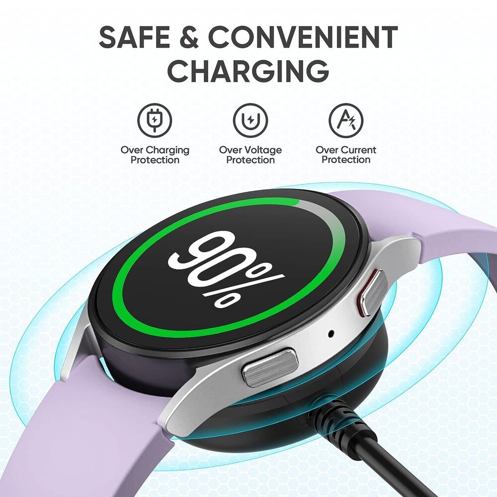 Wireless Magnetic Charger For iWatch Samsung Galaxy Watch 5 Pro/5/4/3 USB Type C