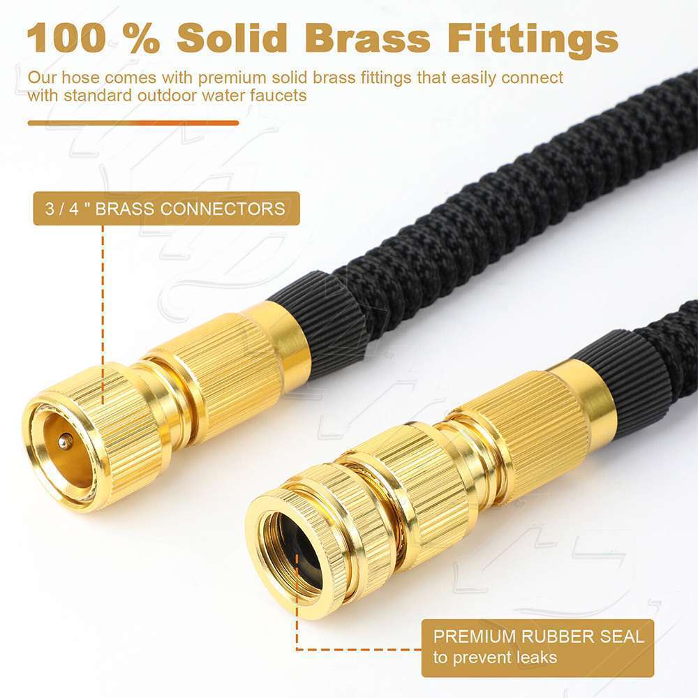 Pocket Hose Copper Bullet 100FT | With Spray Nozzle Gun | Expanding Garden Hose