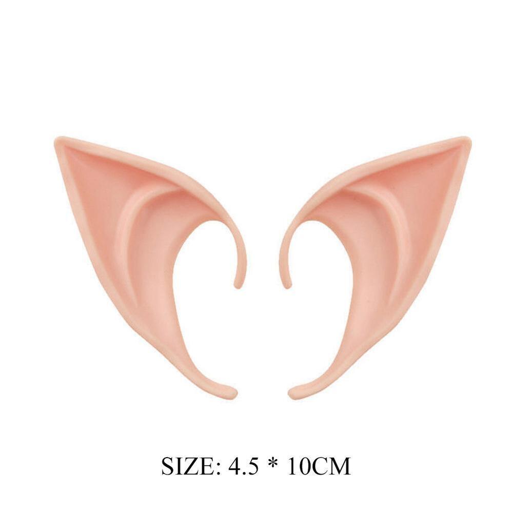 Halloween Latex Elf Ear Simulation Harmless Prop Angel Cosplay Tool (Short)