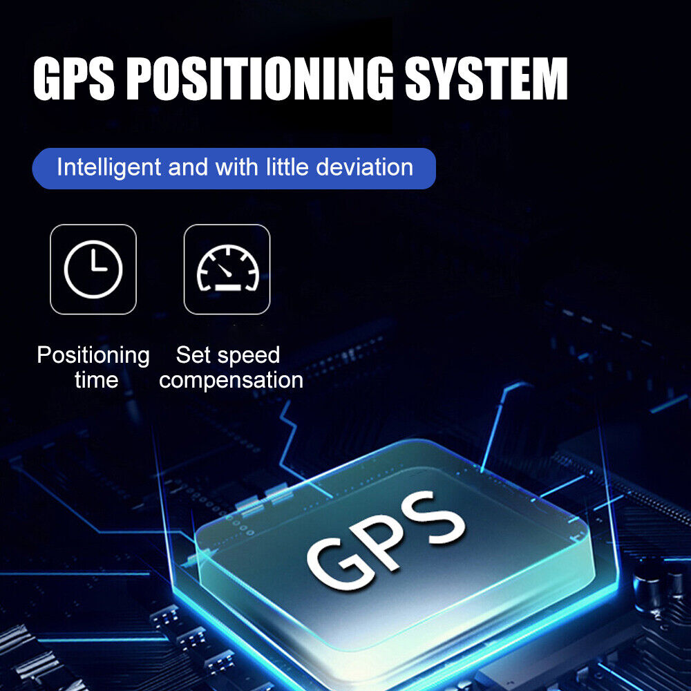 Wireless Car GPS Speedometer HUD Head-up Display Solar Panel Digital Universal