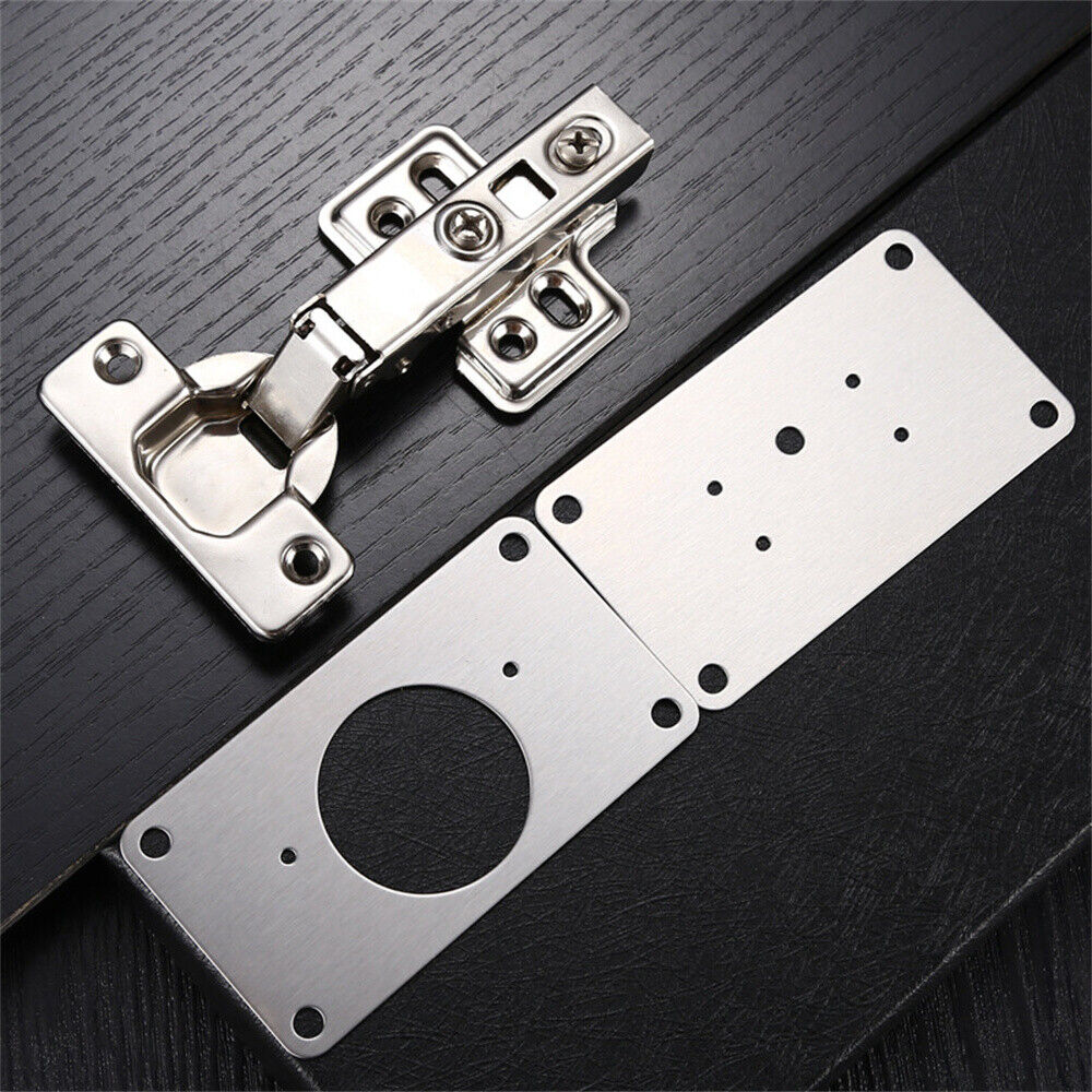 Hinge Repair Plate Rust Resistant Steel Furniture Cupboard Repair Mount Tool