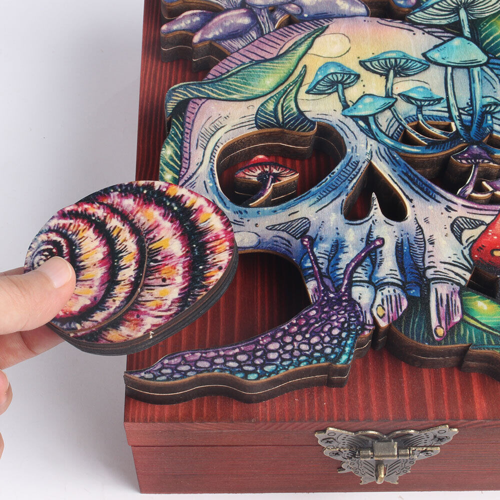 Key Keepsake Box Nature Hidden Key Box Skull Storage Lock Box Key