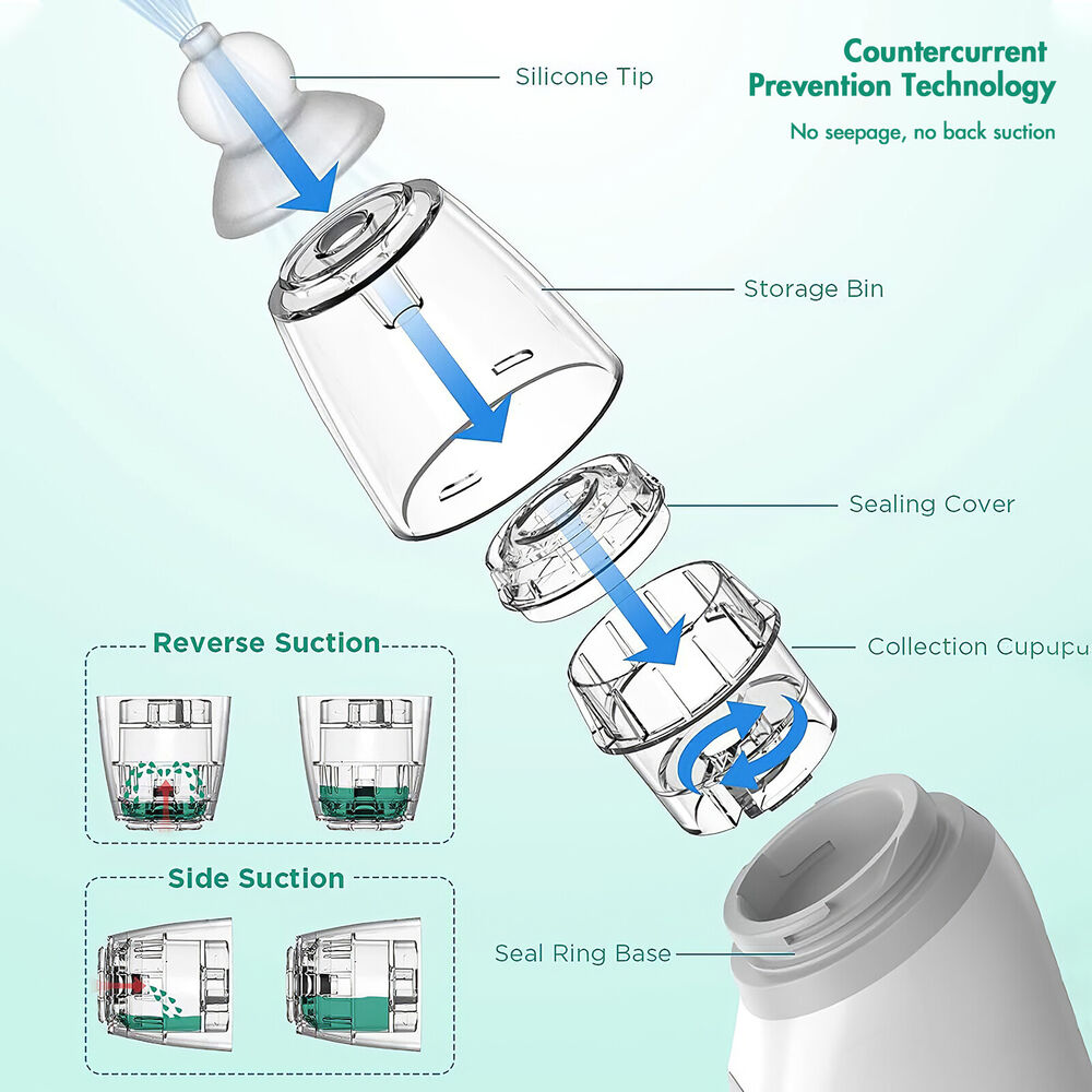 Large Flow Electric Nasal Aspirator Remover Nose Sucker Cleaner for Baby Toddler