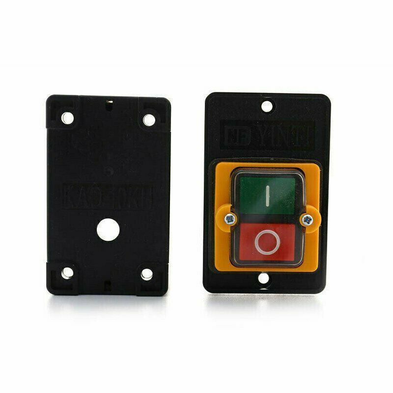 Waterproof Motor Bench Drill Switch Push Button ON/OFF for 10A 380V KAO-5