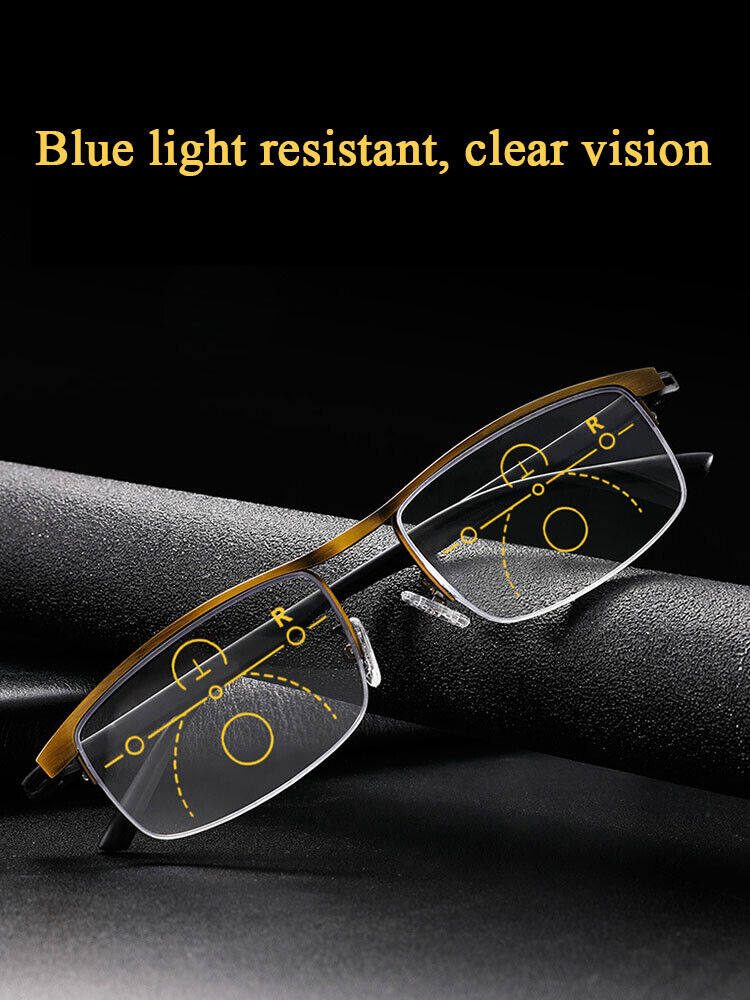 Progressive Multifocal Reading Glasses Anti-blue 1.0 1.5 2.0 2.5 3.0 3.5 4.0 ღ