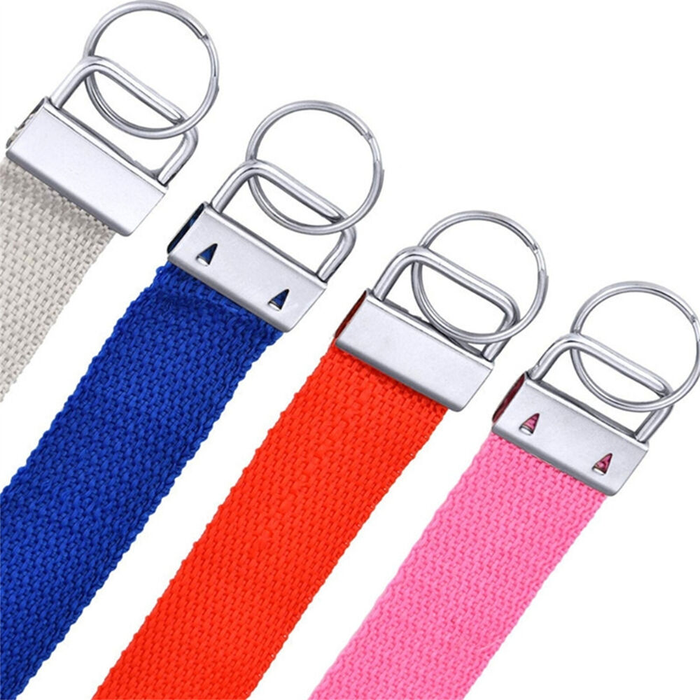 40X 32MM Key Fob Hardware keychain Split Ring Wrist Wristlets Cotton Tail Clip A