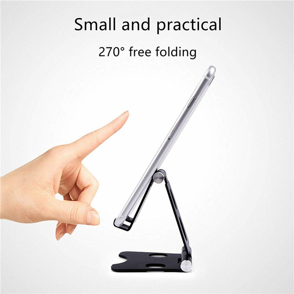 Universal Metal Desk FoldableTabletop Phone Tablet Stand Holder Adjustable Desk