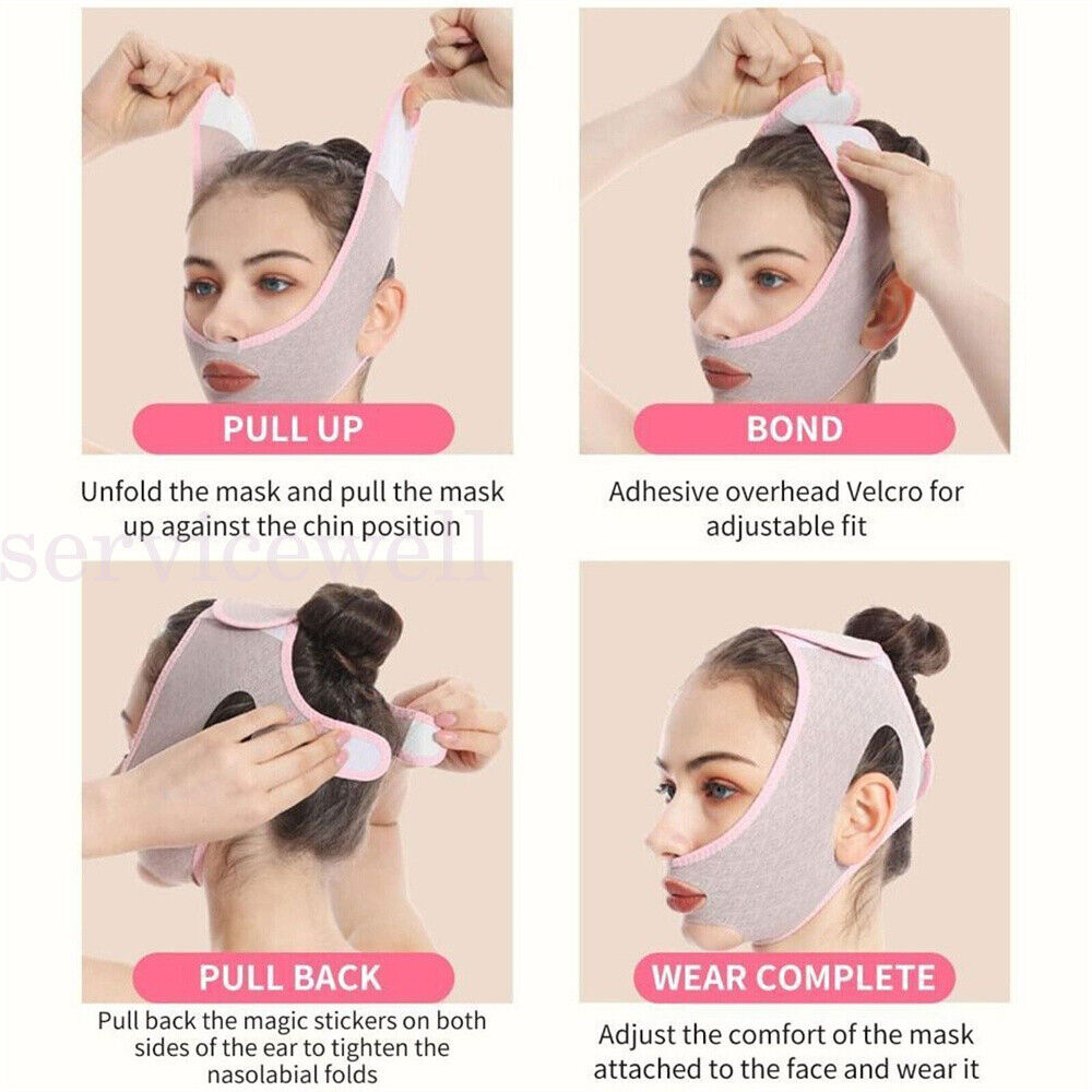 1 Sleep Mask Facial Slimming Strap Face Lifting Belt V Line Shaping Face Masks