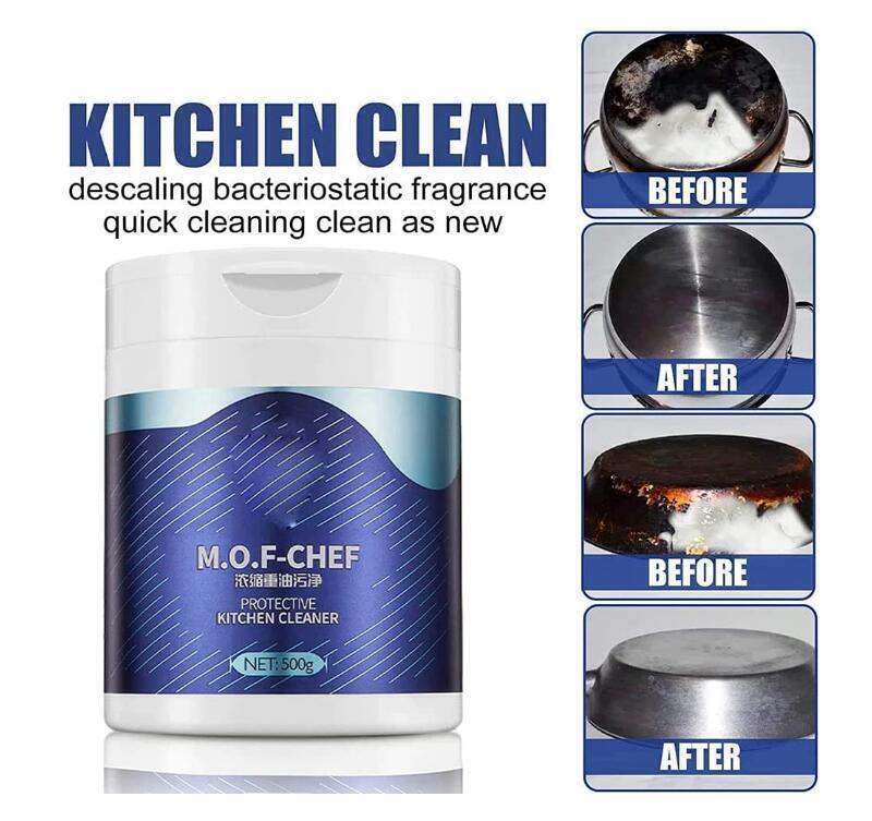 500g Mof Chef Cleaner Powder-Heavy Oil Stain Powder Cleaner 2024 NEW